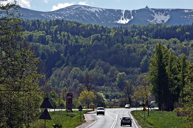 pohled na Krkonoše